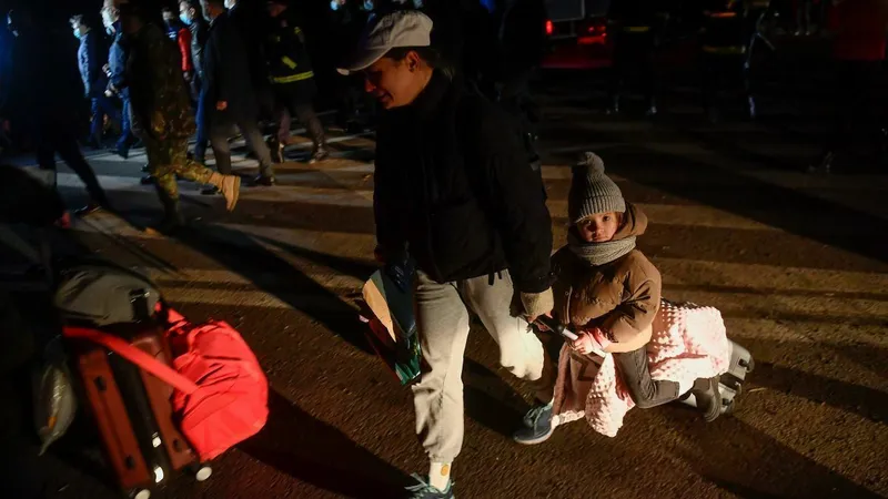 Imagini impresionante cu refugiații ucraineni sosiți în România. Sursă: Inquam Photos - Alex Nicodim 