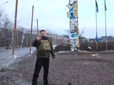 Zelenski s-a filmat la Kupiansk, oraș pe care rușii se lăudau că l-au ocupat acum 3 săptămâni Foto: Captură video