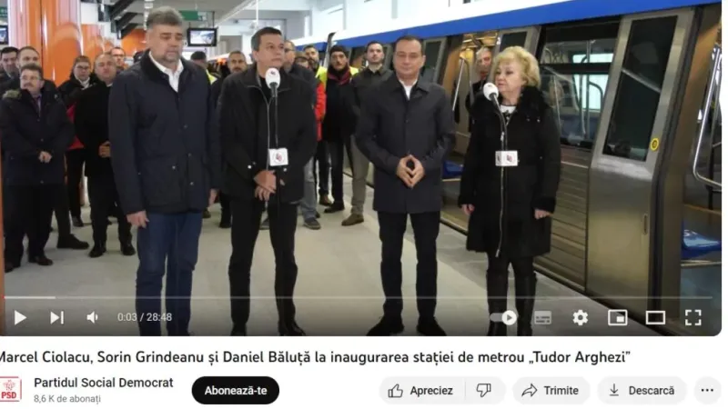 Pe cine a pus Grindeanu șef peste metrou Foto: Captură video/Economedia