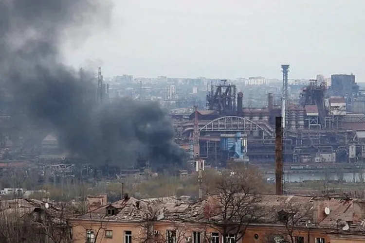 Drama de la Azovstal continuăl (sursa: Twitter/Θανάσης Νάκος)