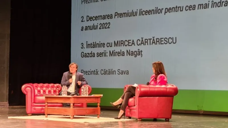 Mircea Cărtărescu, discurs impresionant la Iași (sursa: ziaruldeiasi.ro)