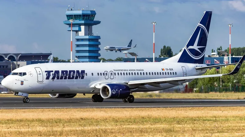 O dată pe lună, cursa Bruxelles-București, deviată prin Strasbourg Foto: Tarom