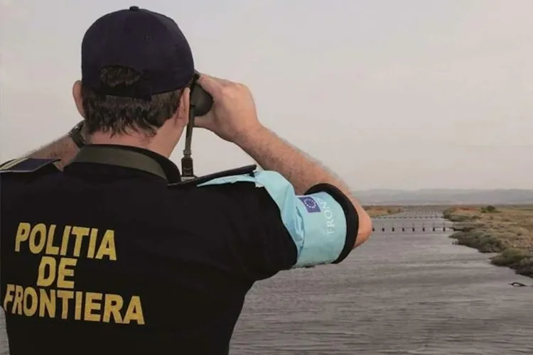 Fragmente de dronă rusească în Deltă (sursa: Poliția de Frontieră)