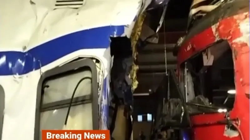 Alt accident de tren în România (sursa: Digi24)