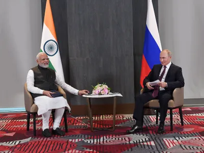 Putin încasează și de la aliați Foto: Twitter Narendra Modi