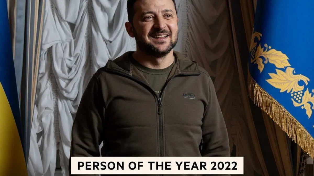 Financial Times l-a desemnat pe Zelenski personalitatea anului Foto: Twitter