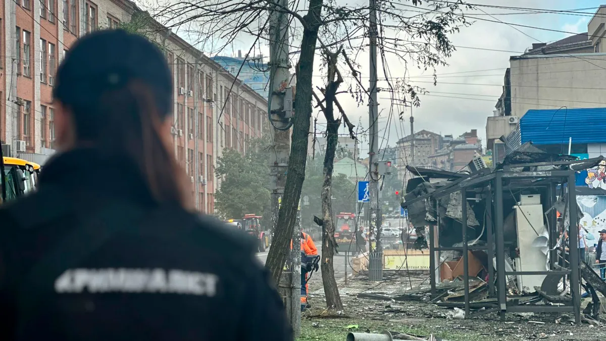 Atac masiv al Rusiei asupra Kievului (sura: Facebook/Poliția din Kiev)