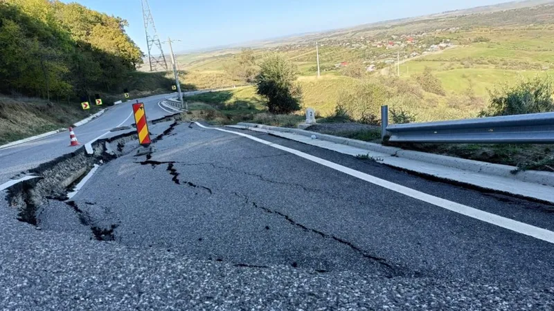 Asfaltare în ciuda alunecărilor de teren (sursa: ziaruldeiasi.ro)