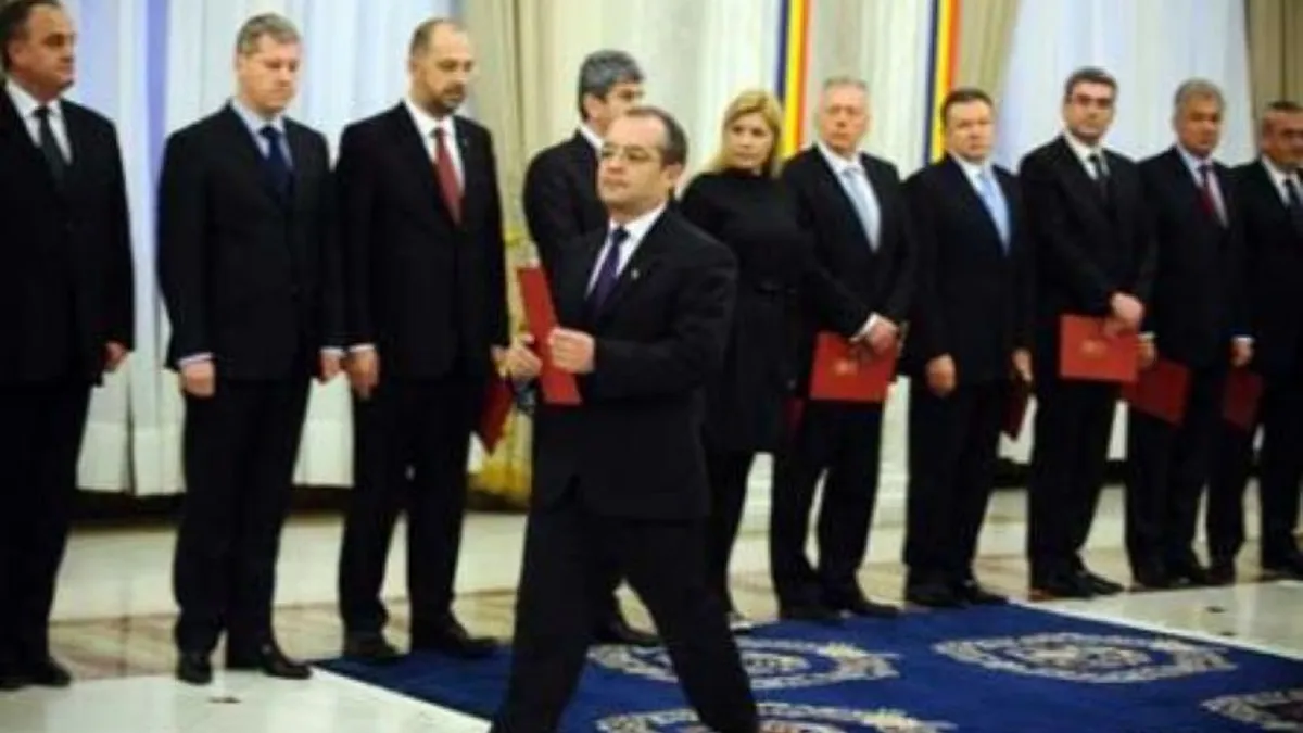 Precedentul care sperie PSD: guvernul Boc I a supraviețuit 84 de zile după demisia miniștrilor PSD Foto: Agerpres