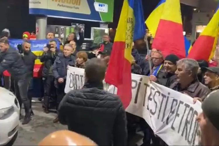 VIDEO George Simion și oamenii săi au ocupat o benzinărie OMV timp de cel puțin 40 de minute. Poliția și Jandarmeria nu au intervenit