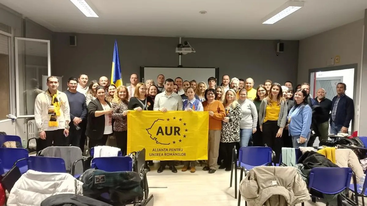 AUR conduce în intenția de vot (sondaj CURS) (sursa: Facebook/Alianța pentru Unirea Românilor - AUR)