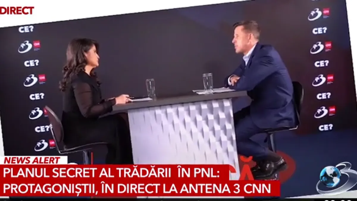 Dușmanul lui Bolojan, Thuma, se duce la Antena 3 ca să-l acuze pe premierul PNL de trădare Foto: Captură video