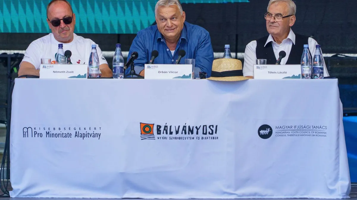 Laszlo Tokes îl susține pe Viktor Orban (sursa: Inquam Photos/Tudor Pană)