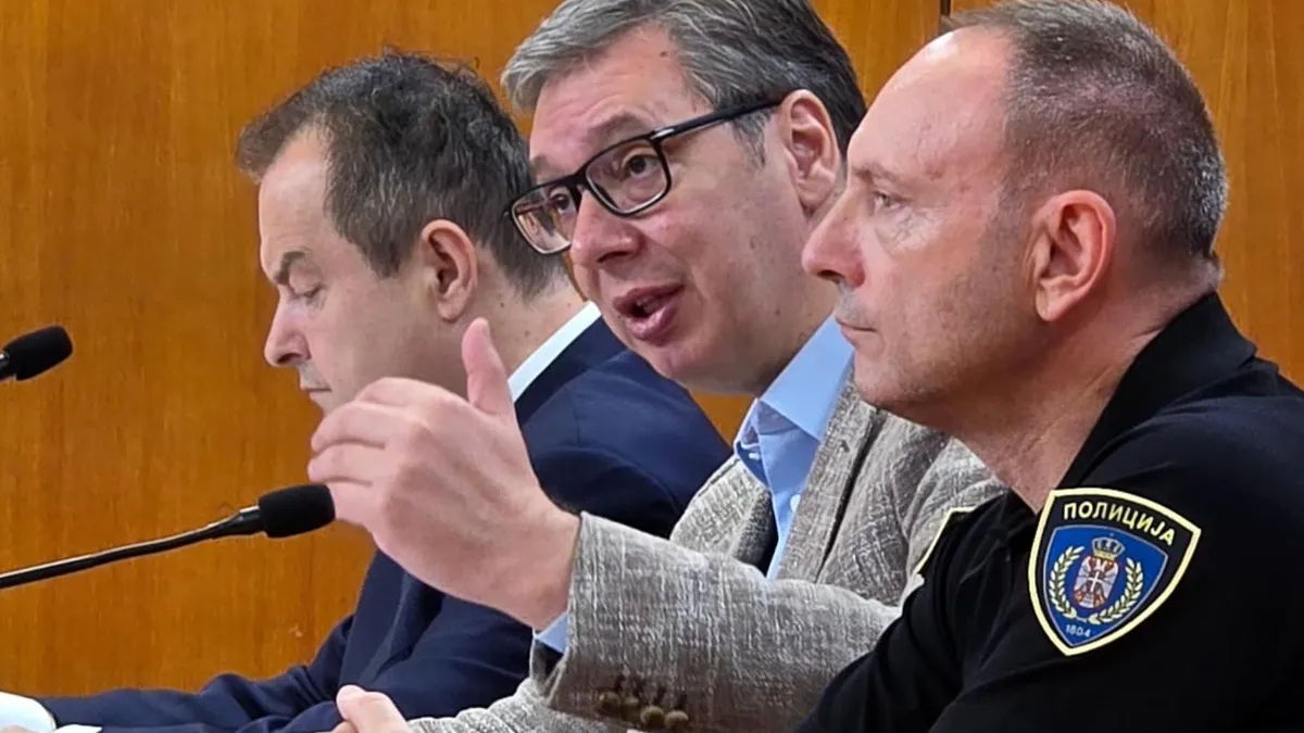 Proteste în Serbia, Vucic ordonă arestări (sursa: Facebook/Aleksandar Vučić)