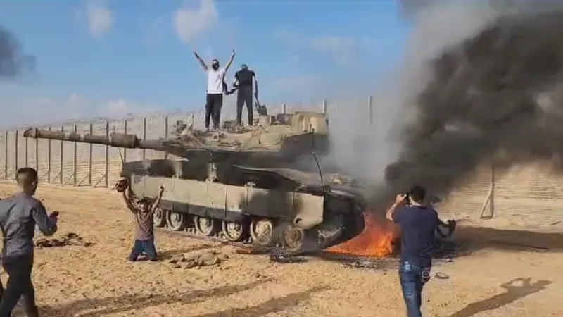 Israelul, luat prin surprindere de un masiv atac al Hamas Foto: Captură video