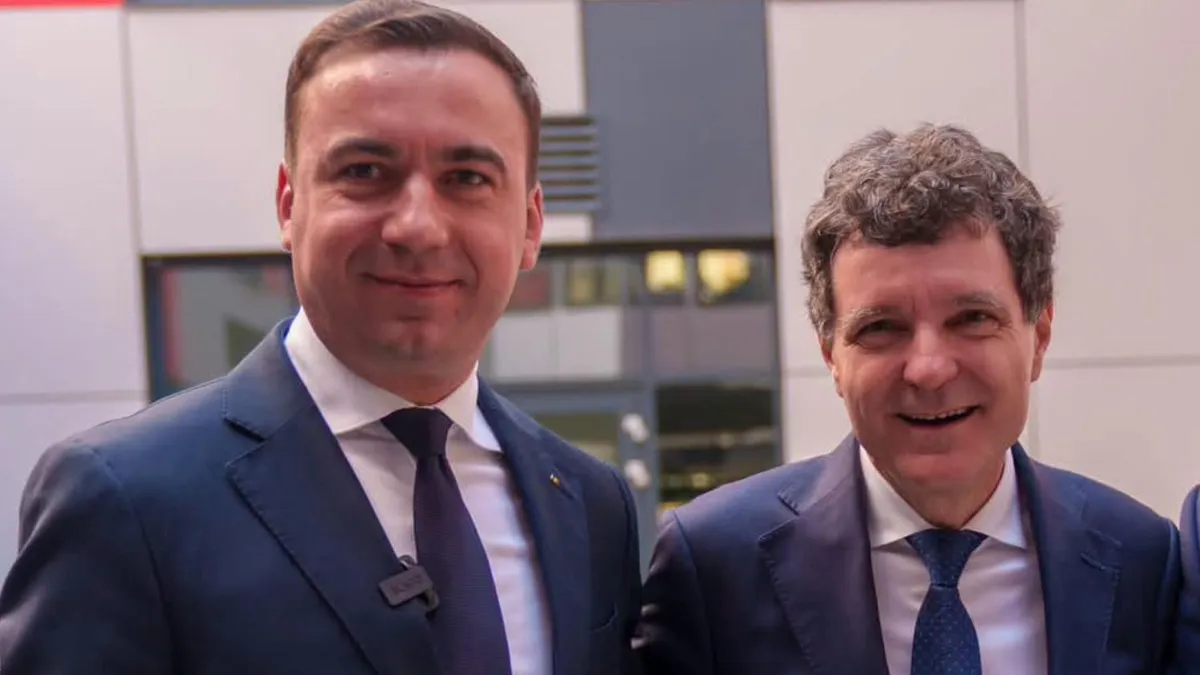 Bogdan Ivan, fost ministru al Energiei și Nicușor Dan, președintele României