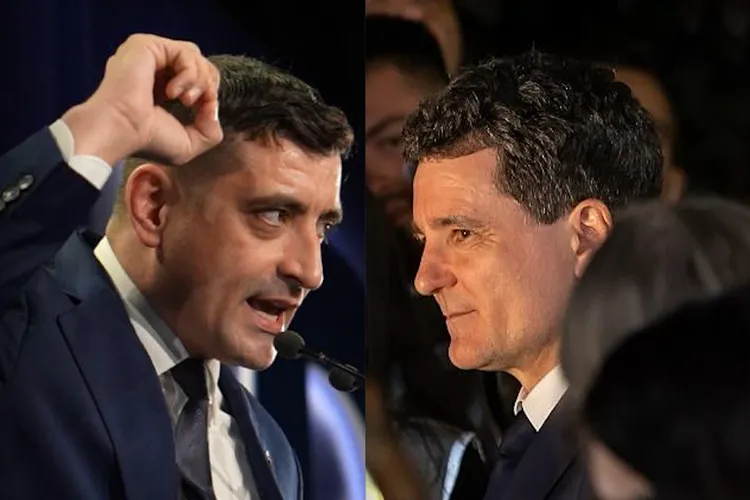 România versus Rusia pentru turul doi (sursa: Facebook/George Simion, Nicușor Dan)