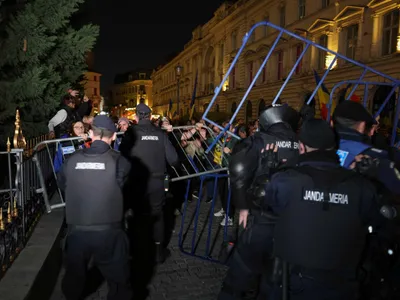 Rețineri după protestele din Centrul Vechi (sursa: Inquam Photos/George Călin)