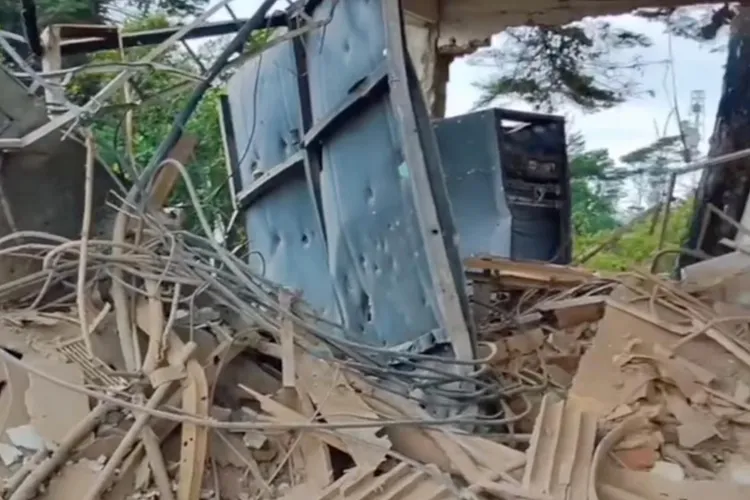 Institutul științific venezuelean, devastat după atacuri (sursa: Instagram/Gabriela Jiménez)