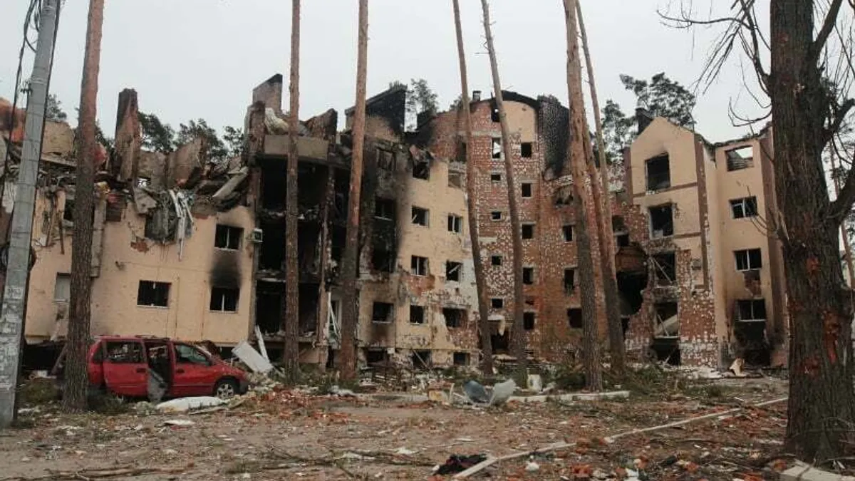 Civili ucraineni, folosiți ca scuturi umane (sursa: Facebook/General Staff of the Armed Forces of Ukraine)