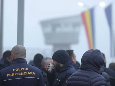 Protest al angajaților Penitenciarului Târgu Mureș (sursa: Inquam Photos/Octav Ganea)