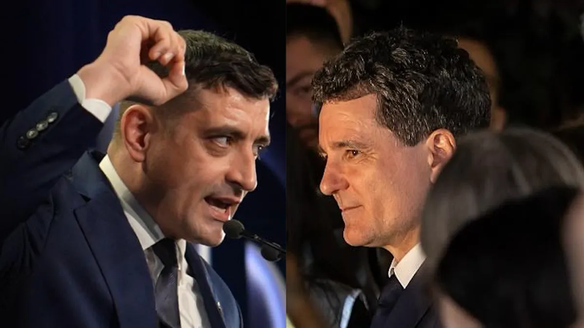 România versus Rusia pentru turul doi (sursa: Facebook/George Simion, Nicușor Dan)