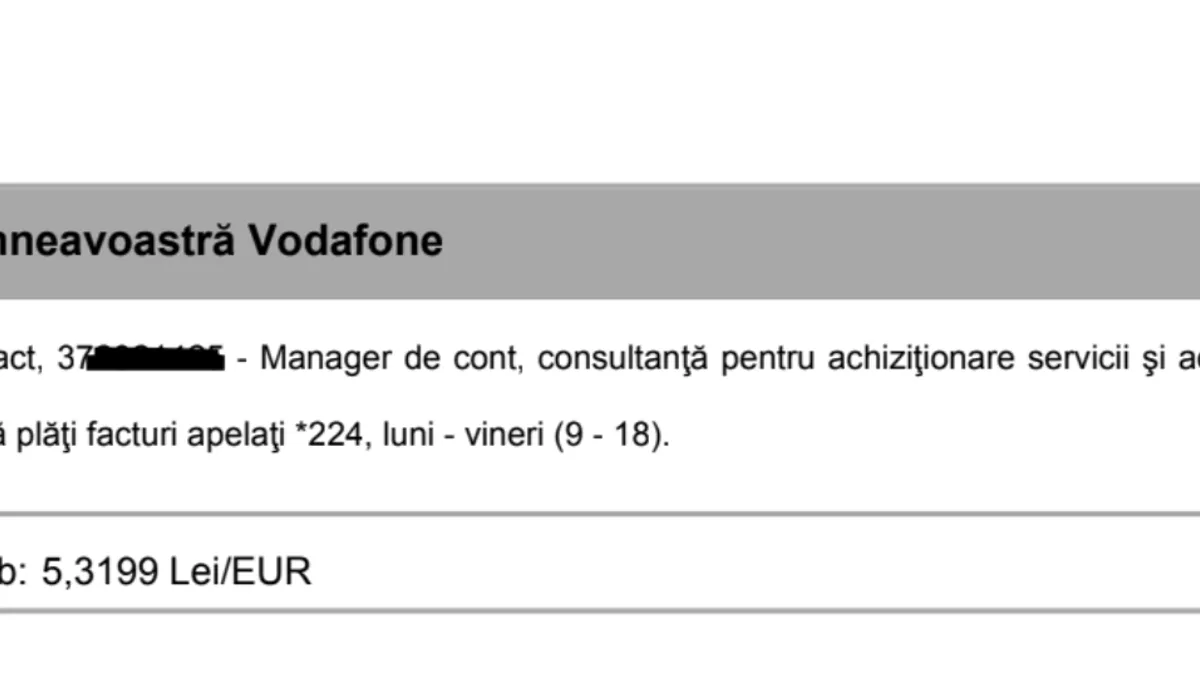 curs valutar vodafone