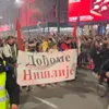 Proteste masive la Belgrad împotriva corupției (sursa: BBC)