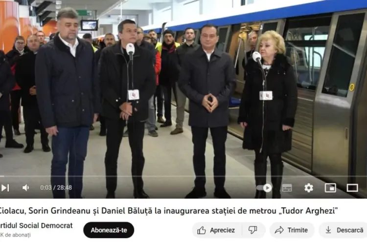 Pe cine a pus Grindeanu șef peste metrou Foto: Captură video/Economedia