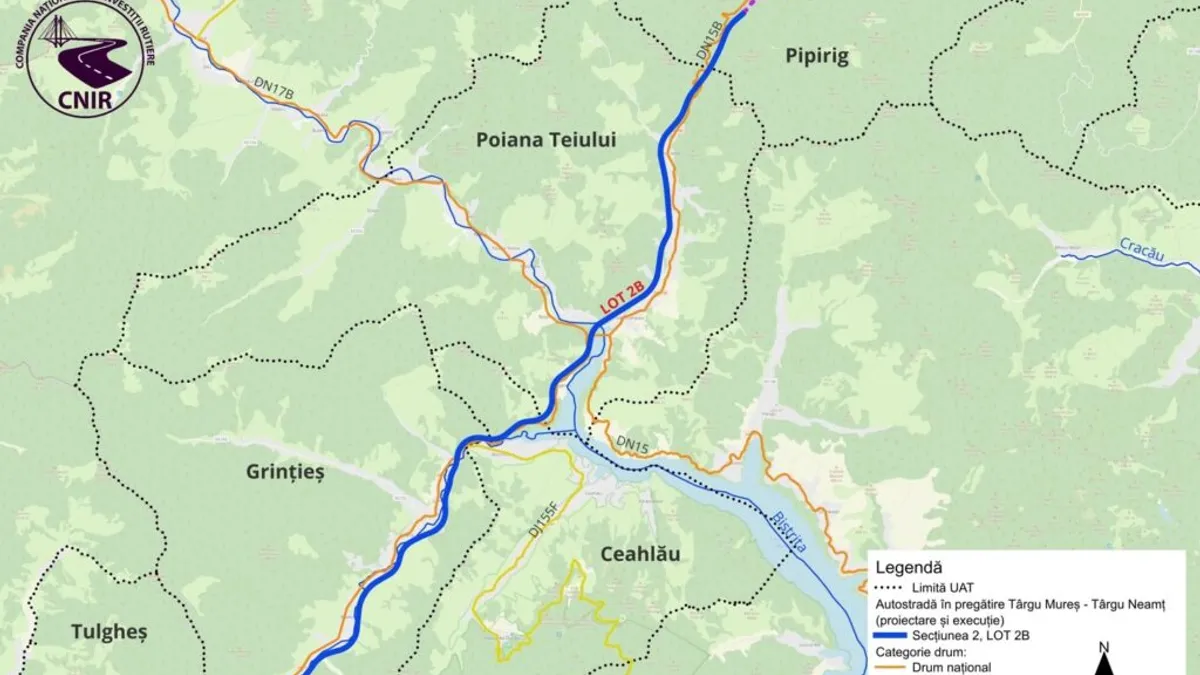 Se poate lucra pe Autostrada A8 (sursa: CNIR)
