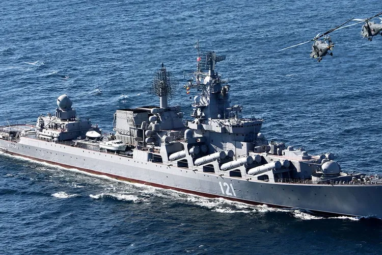 Crucișătorul Moscova ar fi putut transporta arme nucleare Foto: Twitter