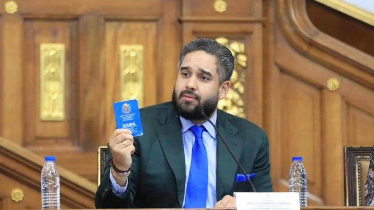 Fiul lui Maduro cere poporului „unitate” (sursa: asambleanacional.gob.ve)