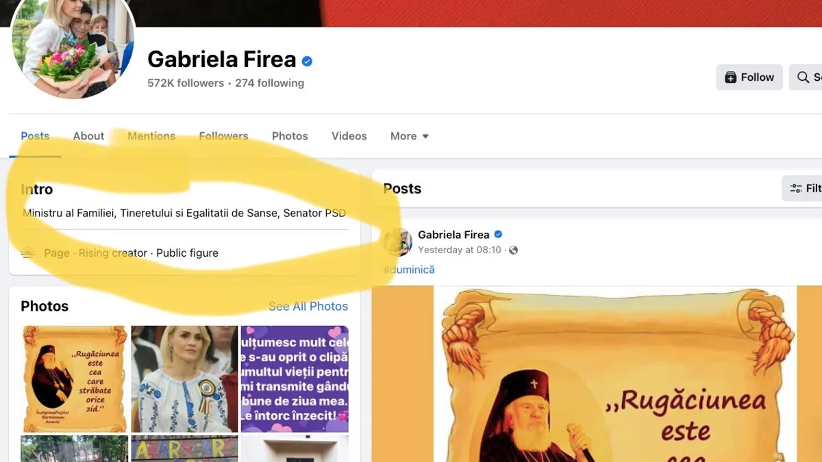 Firea insistă că este încă ministru (sursa: Facebook/Gabriela Firea)