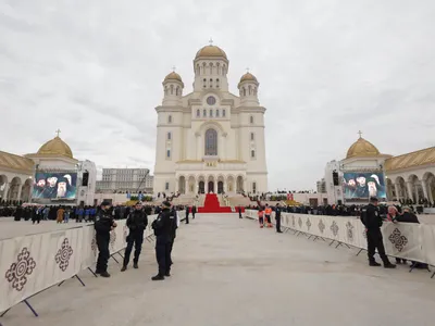 Sfințirea picturii Catedralei Naționale, moment istoric BOR (sursa: Inquam Photos/George Călin)