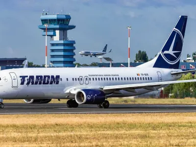 O dată pe lună, cursa Bruxelles-București, deviată prin Strasbourg Foto: Tarom