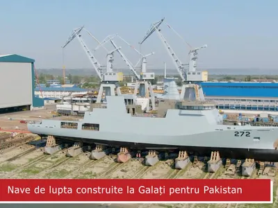 Damen Galați produce nave pentru alte țări, Șantierul Mangalia, în faliment Foto: Captură video