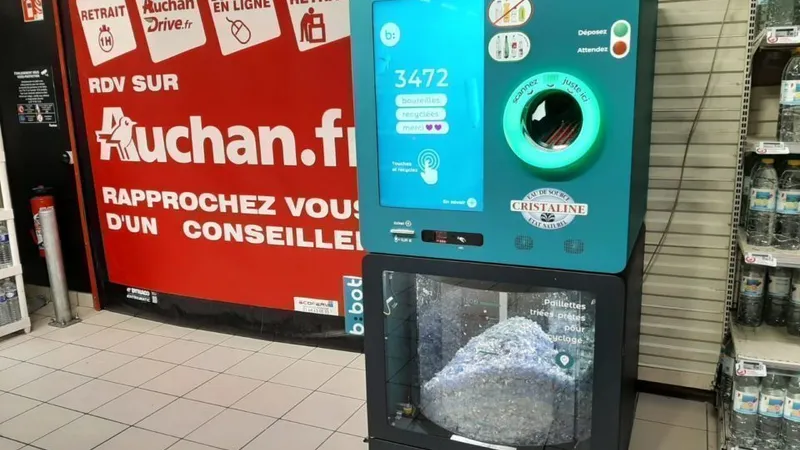 Auchan a instalat aparate de reciclare Foto: marne.fr