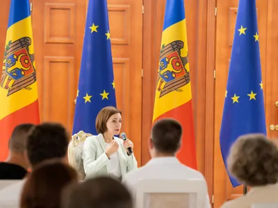 Maia Sandu, în Parlament: „Dacă ucrainenii nu țineau piept invaziei ruse, unde mergea Federația Rusă? Spre Nistru? Spre Prut?” Foto: Facebook