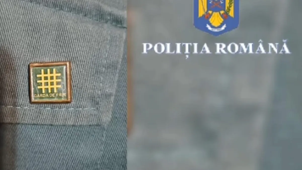 Percheziții, după propaganda legionară din campanie (sursa: Facebook/Poliția Română)