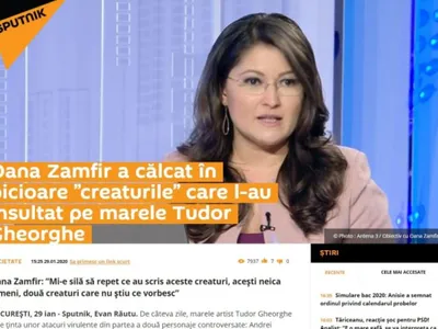 Cât îi dădea trustul lui Voiculescu soției senatorului Zamfir, supărat pe salariul Oanei Gheorghiu Foto: captură de ecran