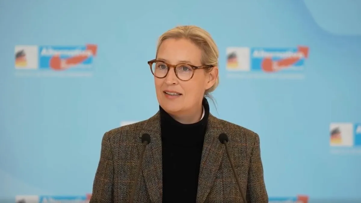 Alice Weidel critică vizita membrilor AfD în Rusia (sursa: Facebook/Alice Weidel)