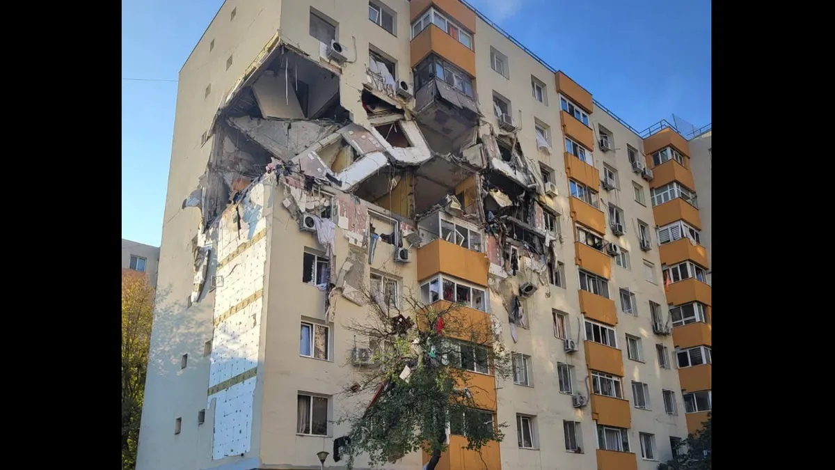 Branșament ilegal la gaz, probabila cauză a exploziei din Rahova (sursa: Facebook/Loredana Diacu)