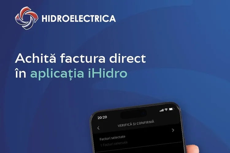 Hidroelectrica finalizează modernizarea aplicației iHidro (sursa: Facebook/Hidroelectrica)