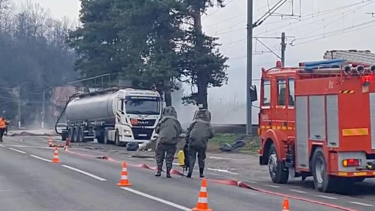 Incident grav, trafic blocat pe DN1 (sursa: ISU Prahova)