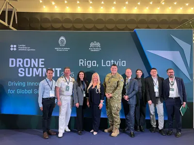 Belgia și Turcia, în „coaliția dronelor” (sursa: Facebook/Sabīne Kazaka)