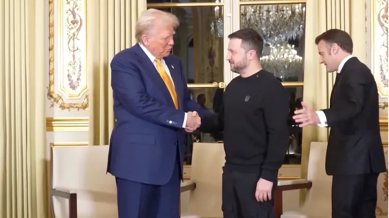 Paris, discuții tripartite Zelenski, Macron, Trump (sursa: Facebook/Volodimir Zelenski)