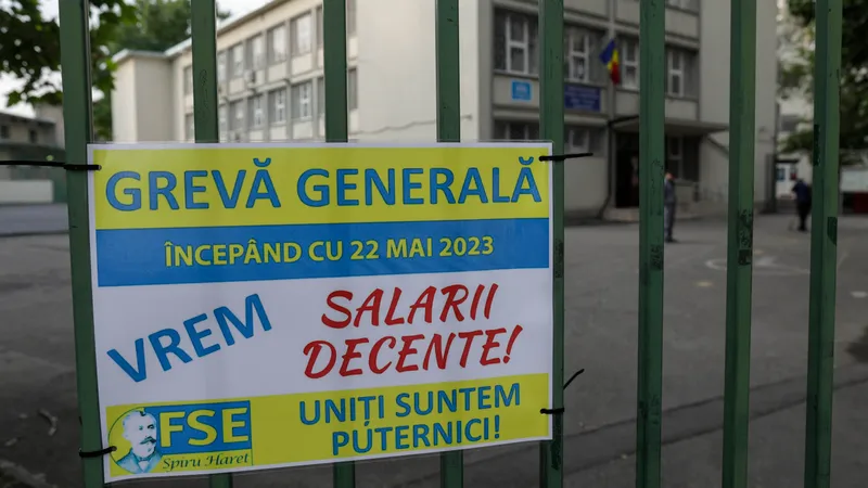 Profesorii greviști, contracte de muncă suspendate (sursa: Inquam Photos/Octav Ganea)