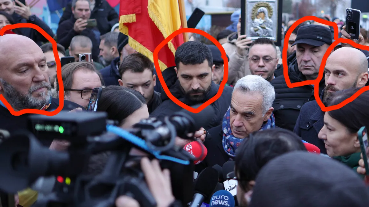 Călin Georgescu, păzit de mercenari periculoși (sursa: Inquam Photos/Octav Ganea)