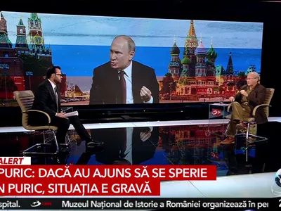 Antena 3, emisiune publicitară cu Dan Puric Foto; Captură video