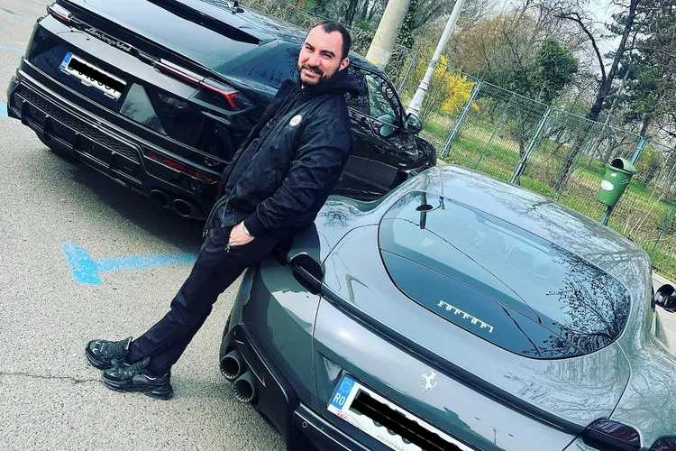 EXCLUSIV Pescobar, bogat pe credit: Ferrari Roma, Lamborghini Urus și BMW X6, în leasing pe firma la care e angajat pe salariul minim pe economie și care administrează "Taverna Racilor"